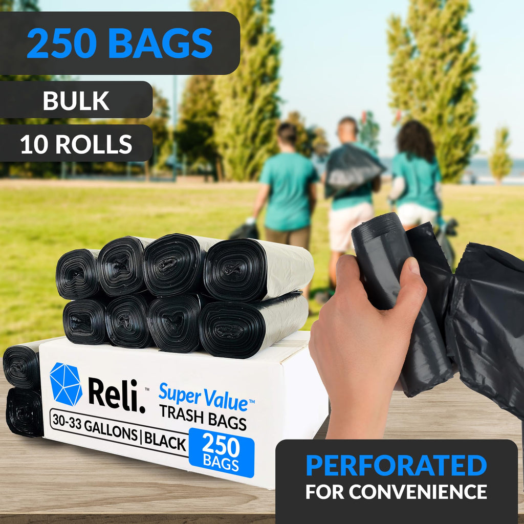 30 to 33 Gallon Heavy Duty Trash Bags O725