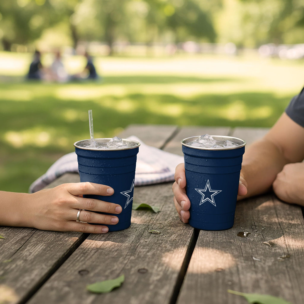 2 Pack Reusable Stainless Steel 16 oz Tumbler Cup U477