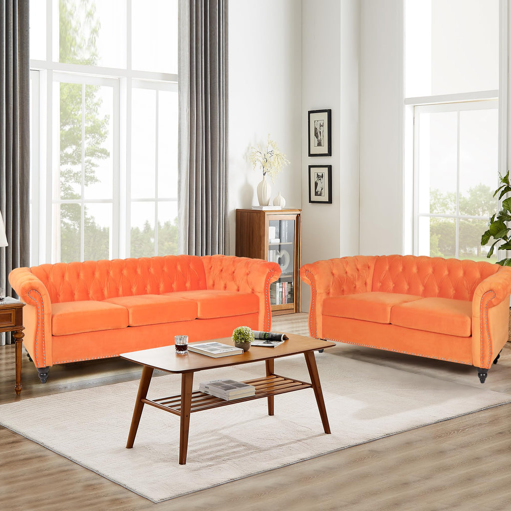 Tufted Velvet 2 Seater Sofa F585498