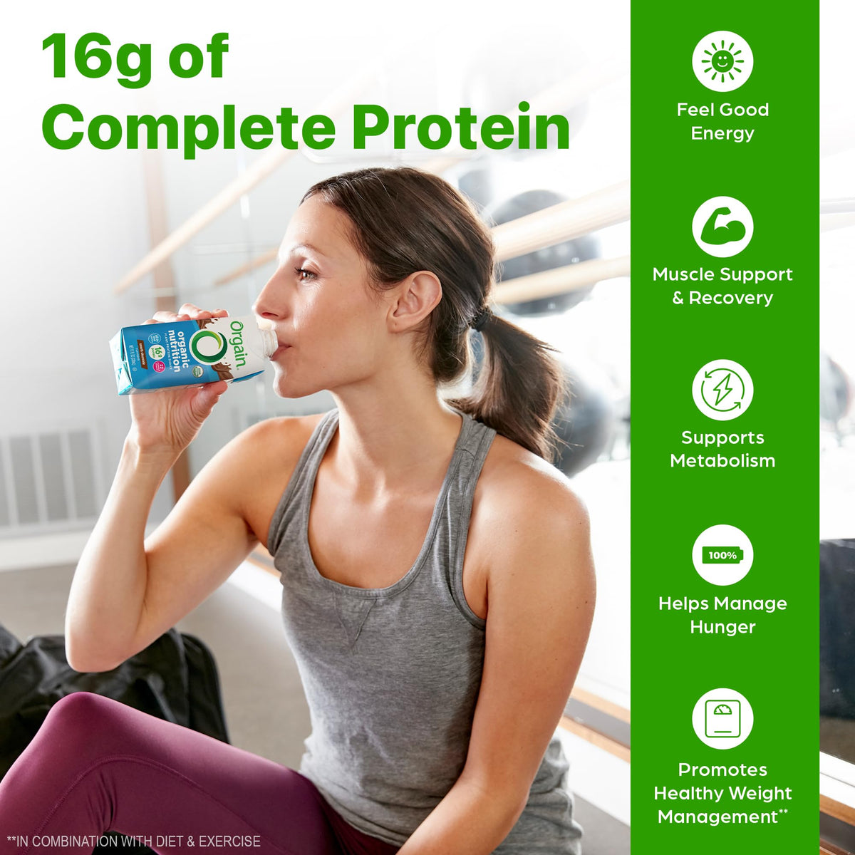 Organic Vegan 16g Protein Shake, Chocolate, 11 oz, 12pk X83353