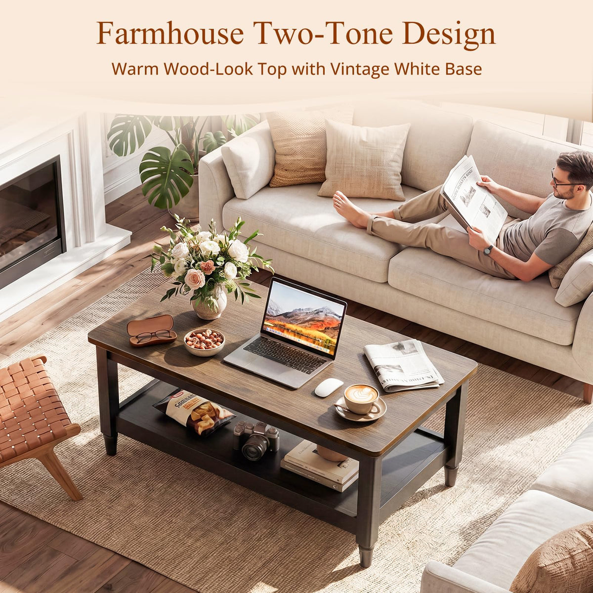 40" Black Coffee Table B968