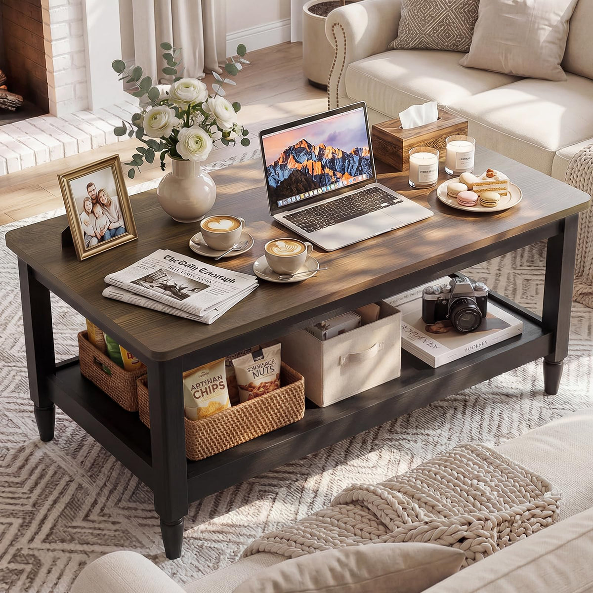 40" Black Coffee Table B968