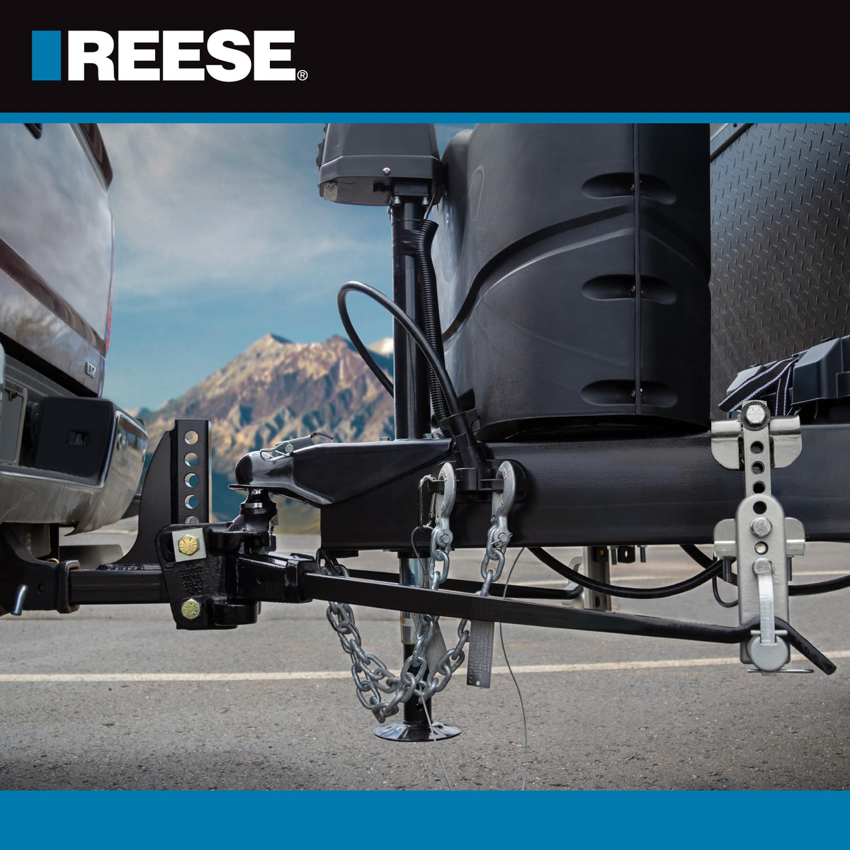 Weight Distribution Hitch with Active Sway Control, 6,000 lbs. Capacity, Black Q91186