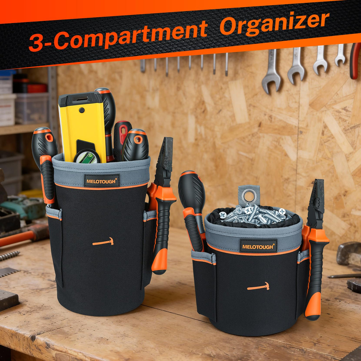 Tool Pouch Multi-Pack 2 Sizes 600D Nylon E1972
