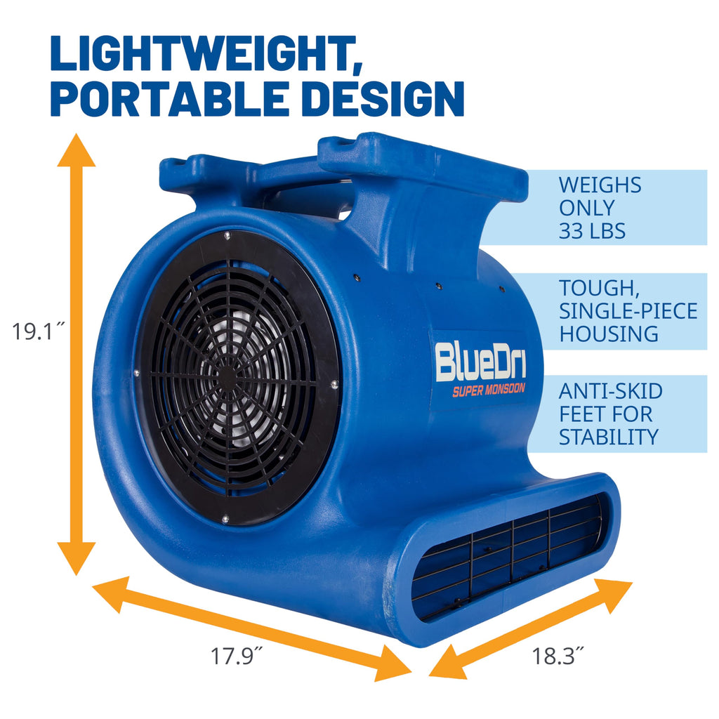 1 HP 4050 CFM Air Mover Blower Fan Y168302