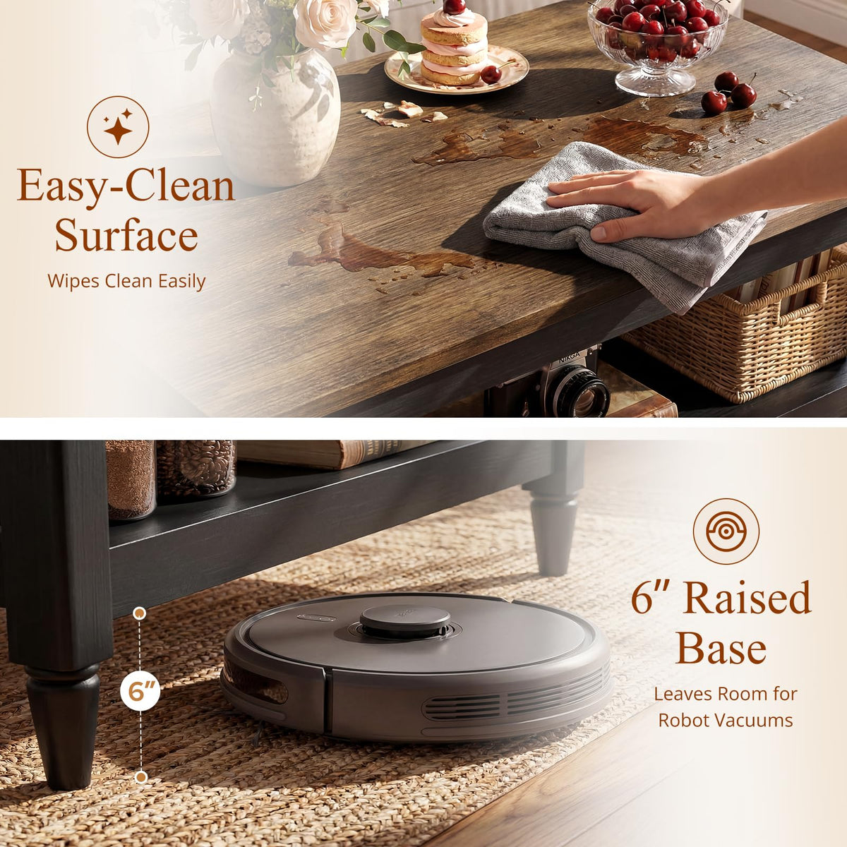 40" Black Coffee Table B968