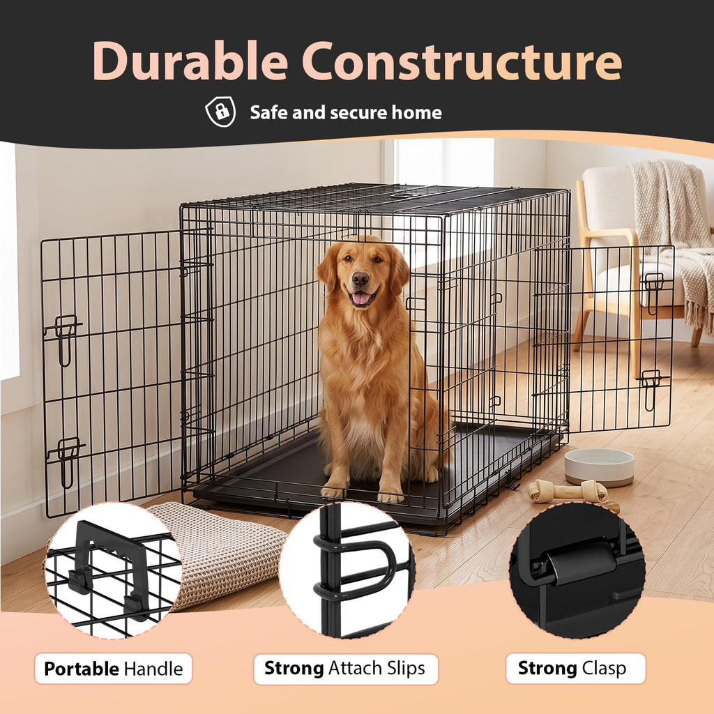 48" Double Door Crate Kennel with Divider X2059