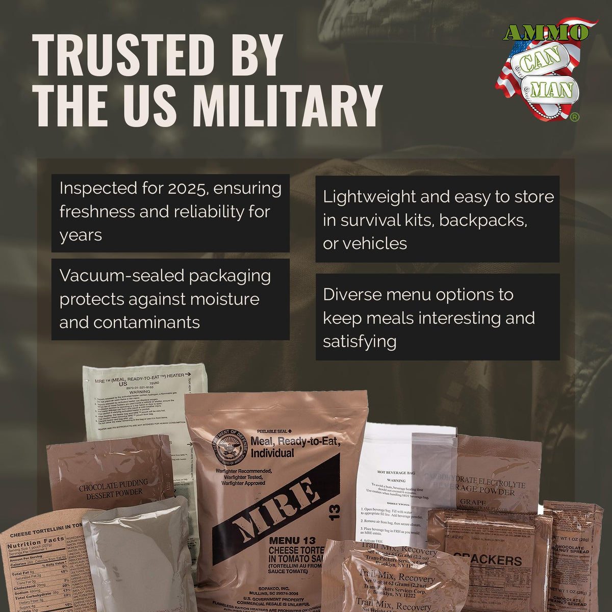 MRE Variety Pack of 12 S18522