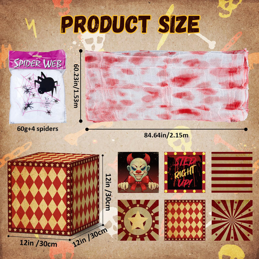 8 Pcs Halloween Clown Box U54822