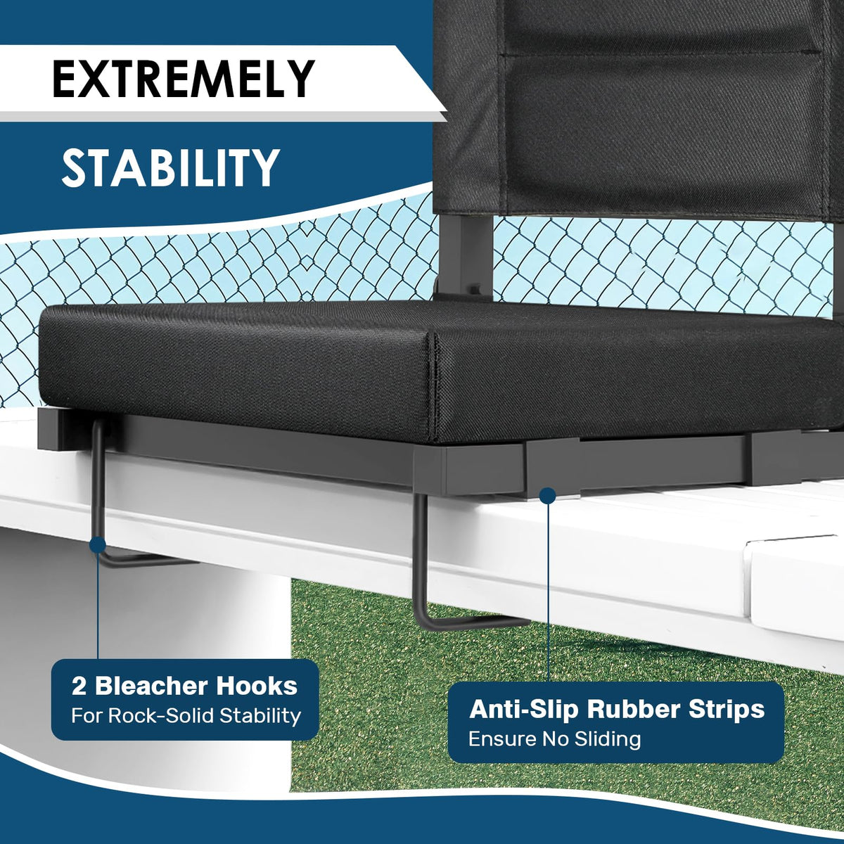 Portable Folding Bleacher Chair 2 Pack M84884