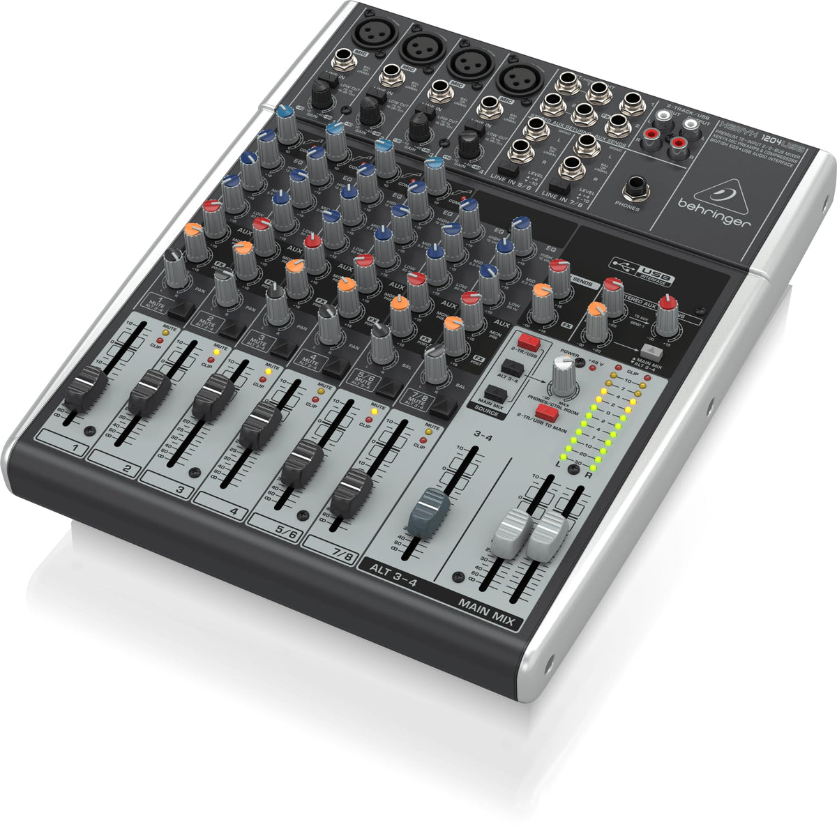12-Input 2/2-Bus Mixer with Mic Preamps and USB Audio Interface V7485