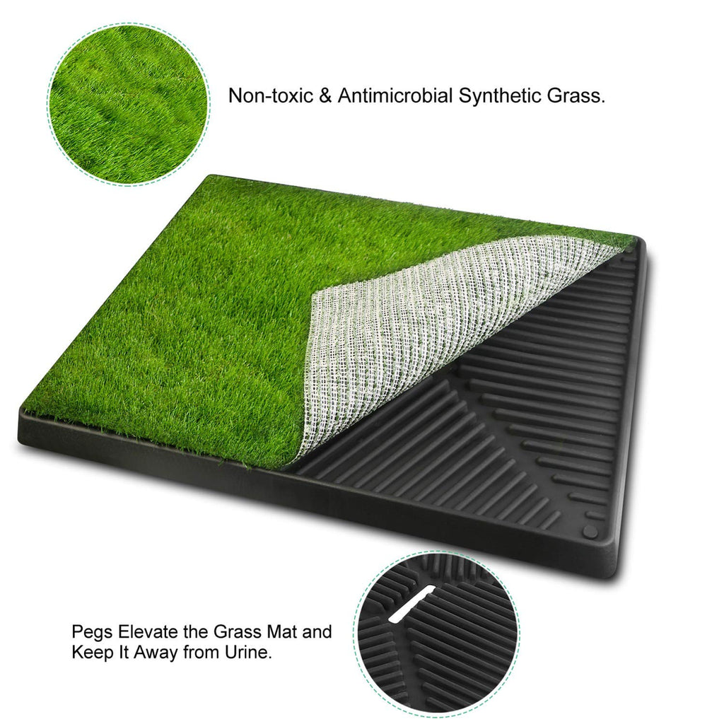 Indoor Dog Toilet with Artificial Grass 25" x 20" Q708