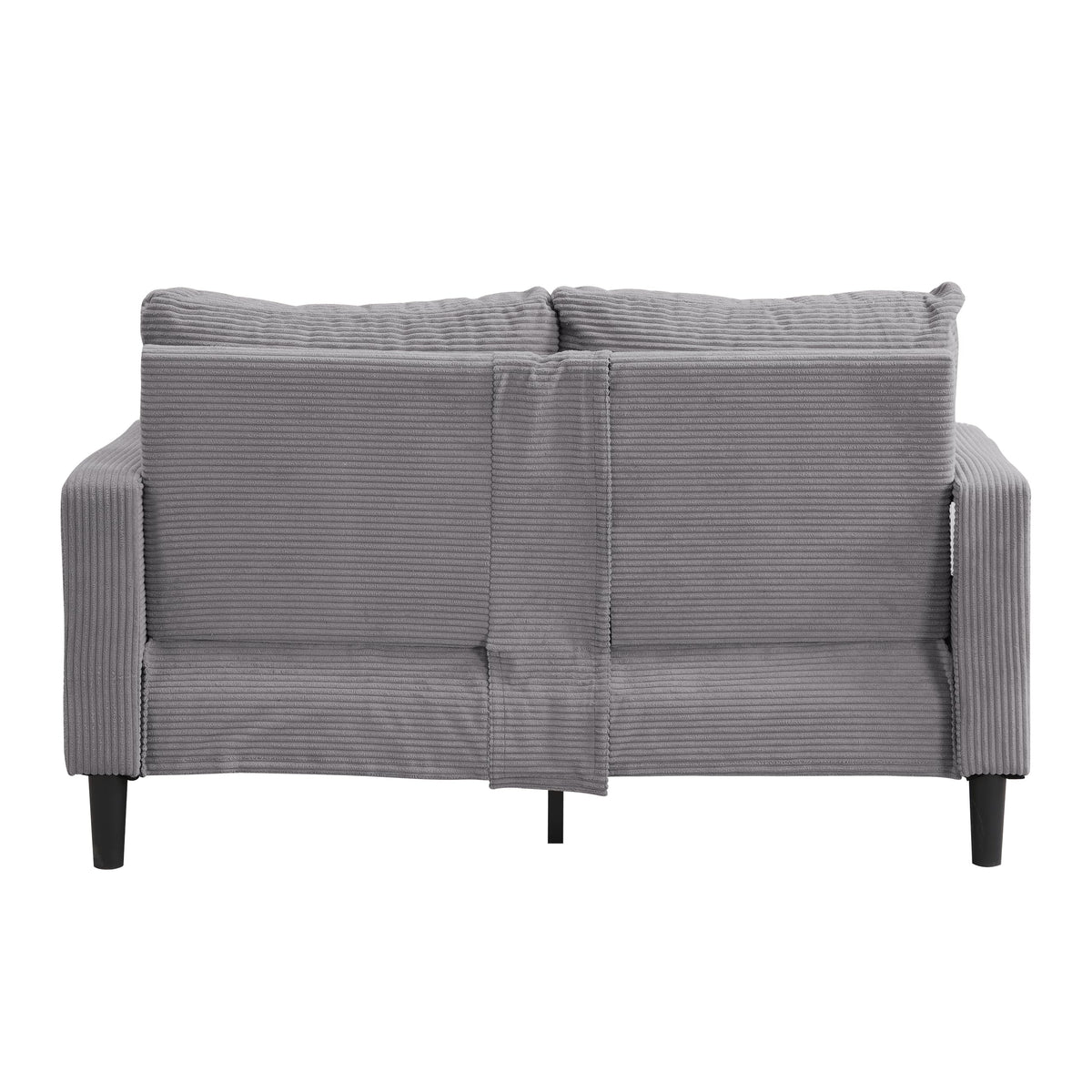 Light Gray Upholstered 2 Seat Loveseat Sofa P804