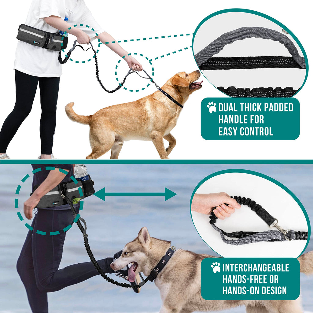 Hands Free Dog Leash with Waist Belt Bag A307