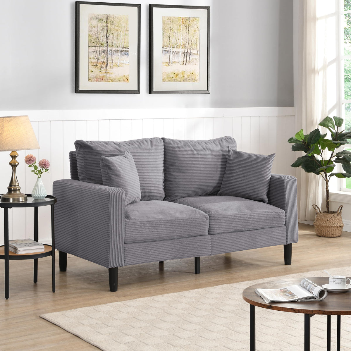 Light Gray Oversized Sleeper Sofa Chair S893