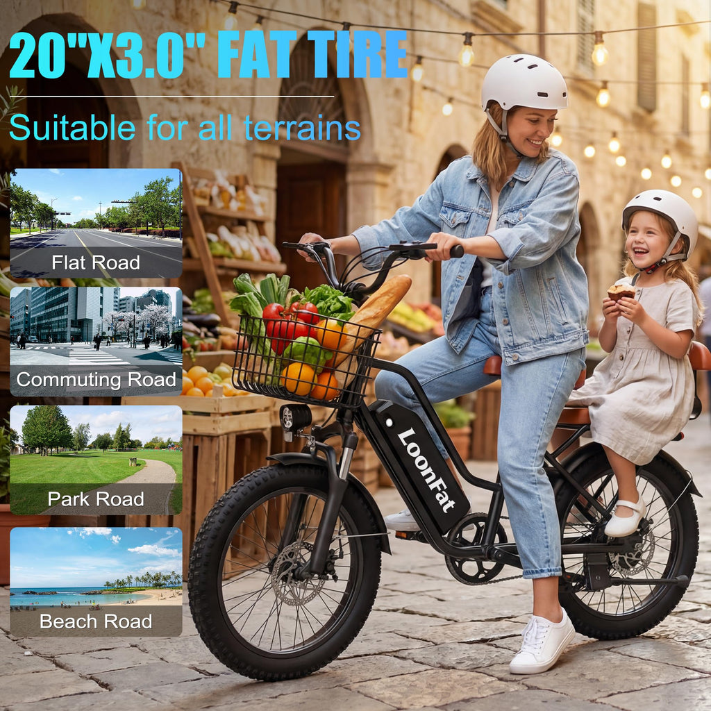 Ebike with Rear Seat & Front Basket G987996