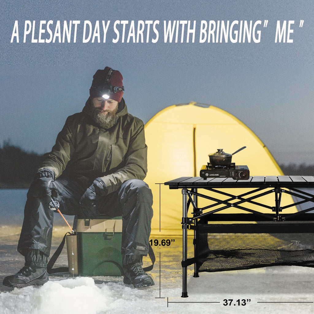 Lightweight Aluminum Folding Camping Table with Carrying Bag P2787