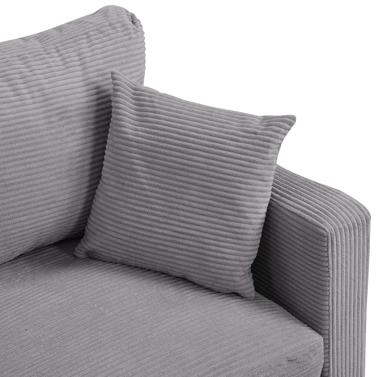 Light Gray Oversized Sleeper Sofa Chair S893